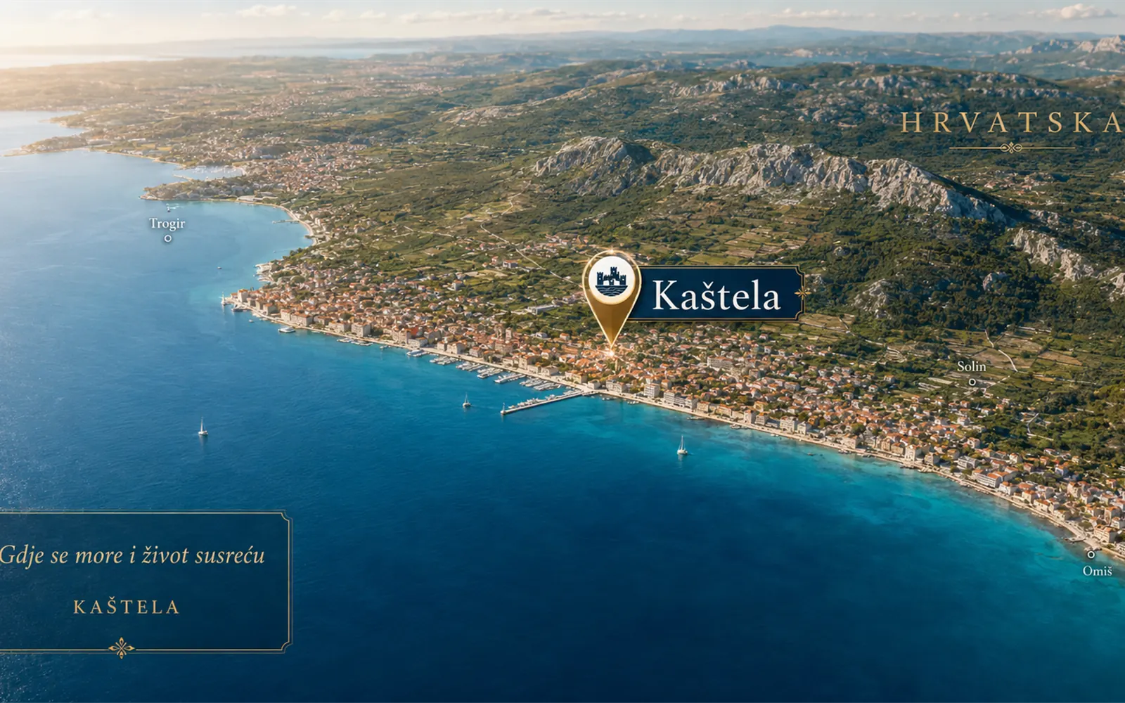 Kaštilac u Kaštel Gomilici uz more